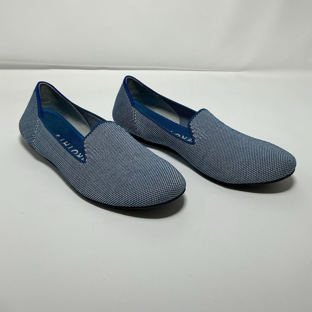 Rothy's The Loafer Indigo Cloud Blue Retired Round Toe‎ Size 8.5
